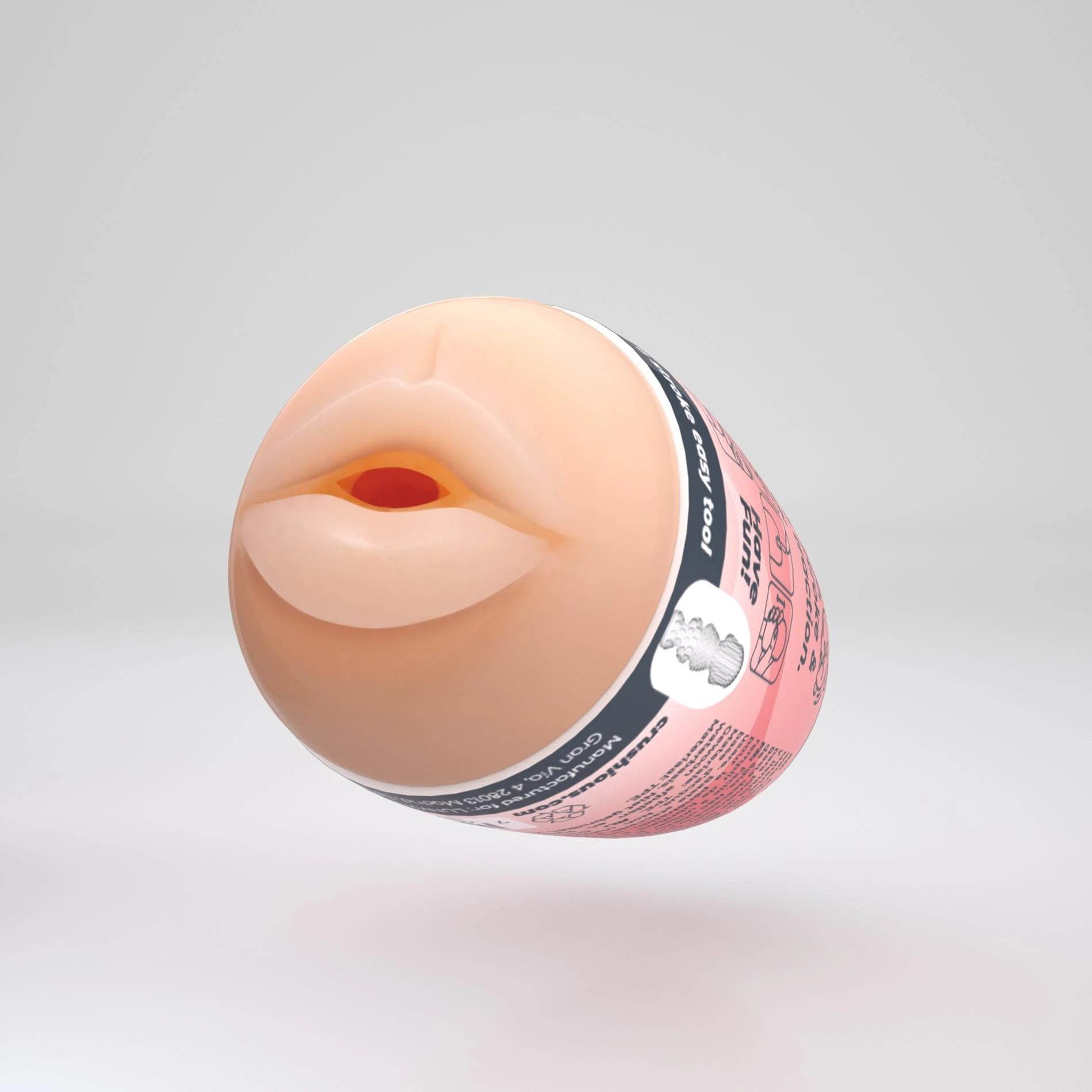 Ezy Egg - Masturbator Egg - Mouth - Red