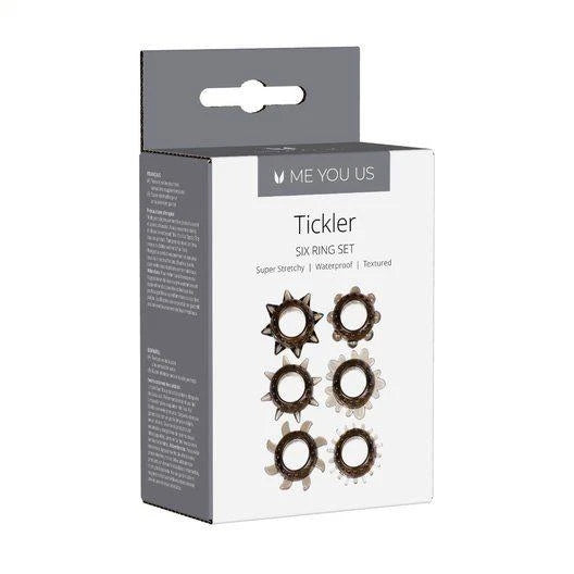 Ring- Tickler Set Textured Ring Smoke