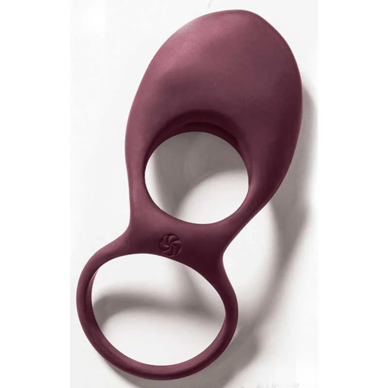 Vibrating Double Cockring Daydream Wine Red
