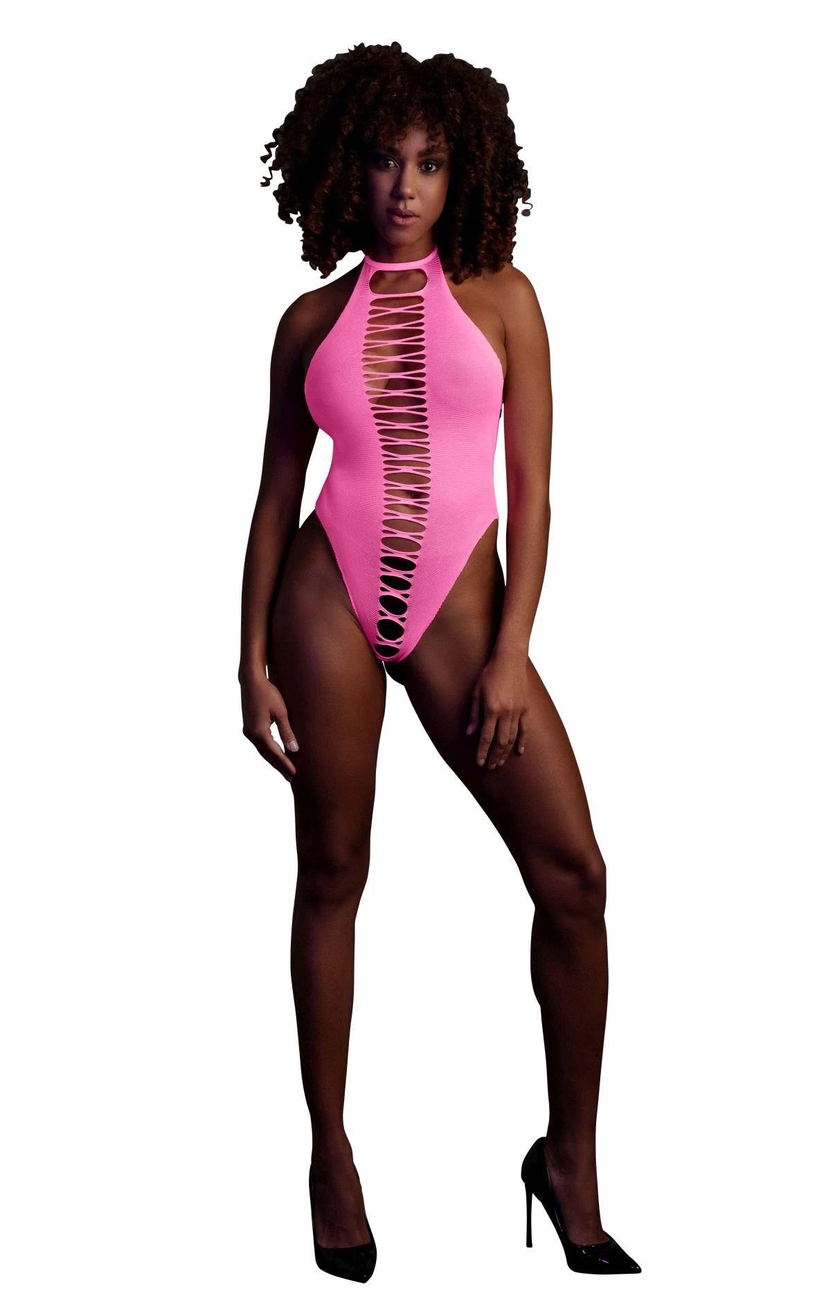 Body échancré - Rose fluo - XS/XL