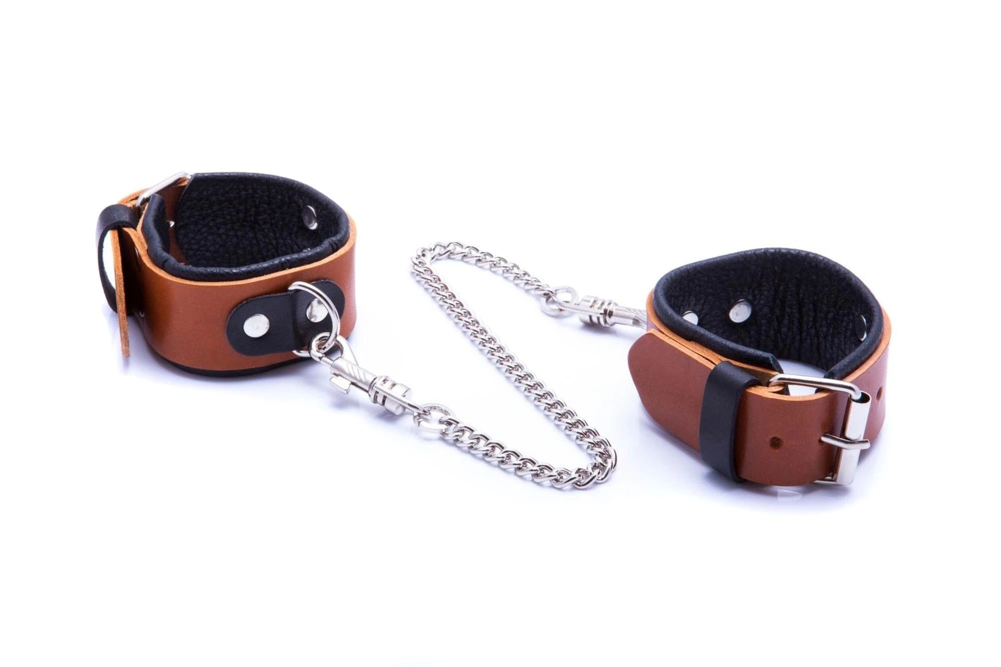 Handcuffs-WHIPS women's handcuffs, cognac