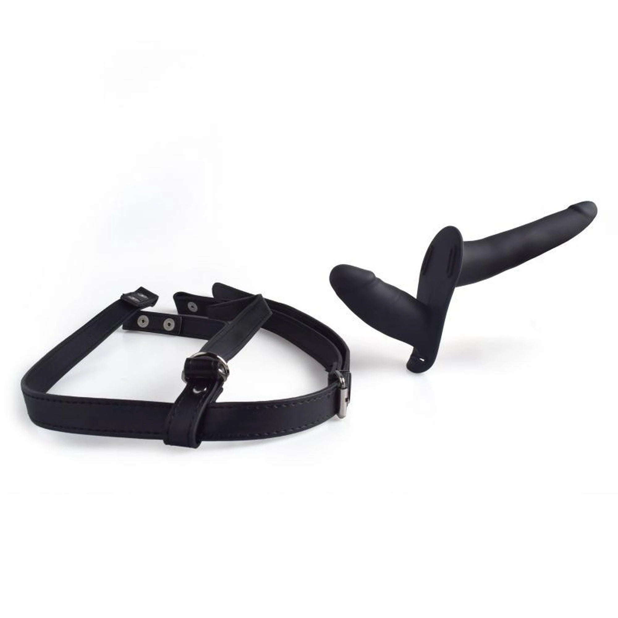 Double-ended strap-on dildo, black