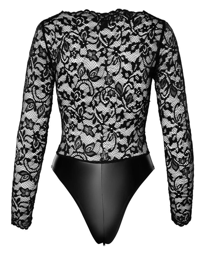 Black lace bodysuit M