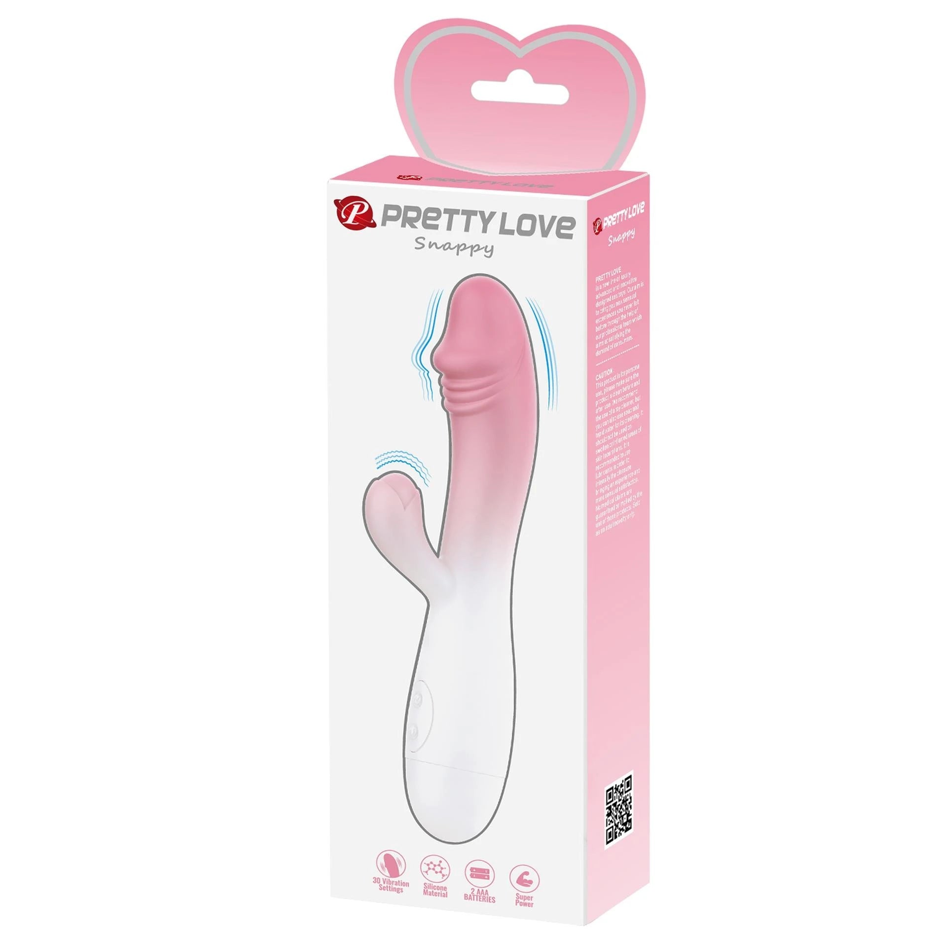 PRETTY LOVE - SNAPPY, rosa chiaro, 30 funzioni di vibrazione