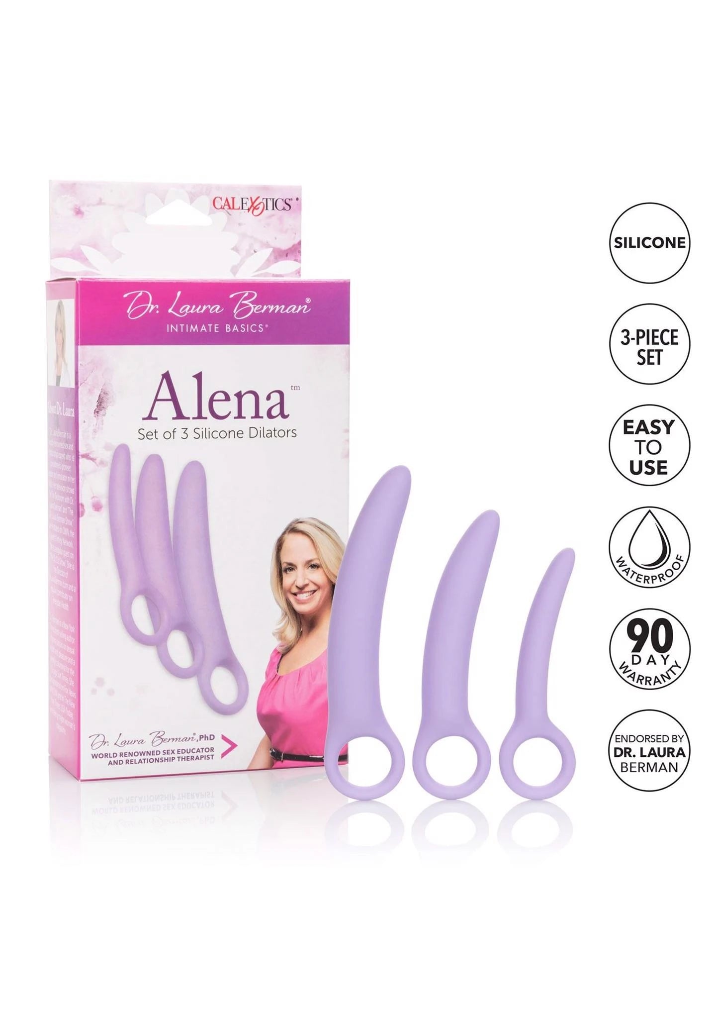 Ensemble de 3 dilatateurs Alena - Violet