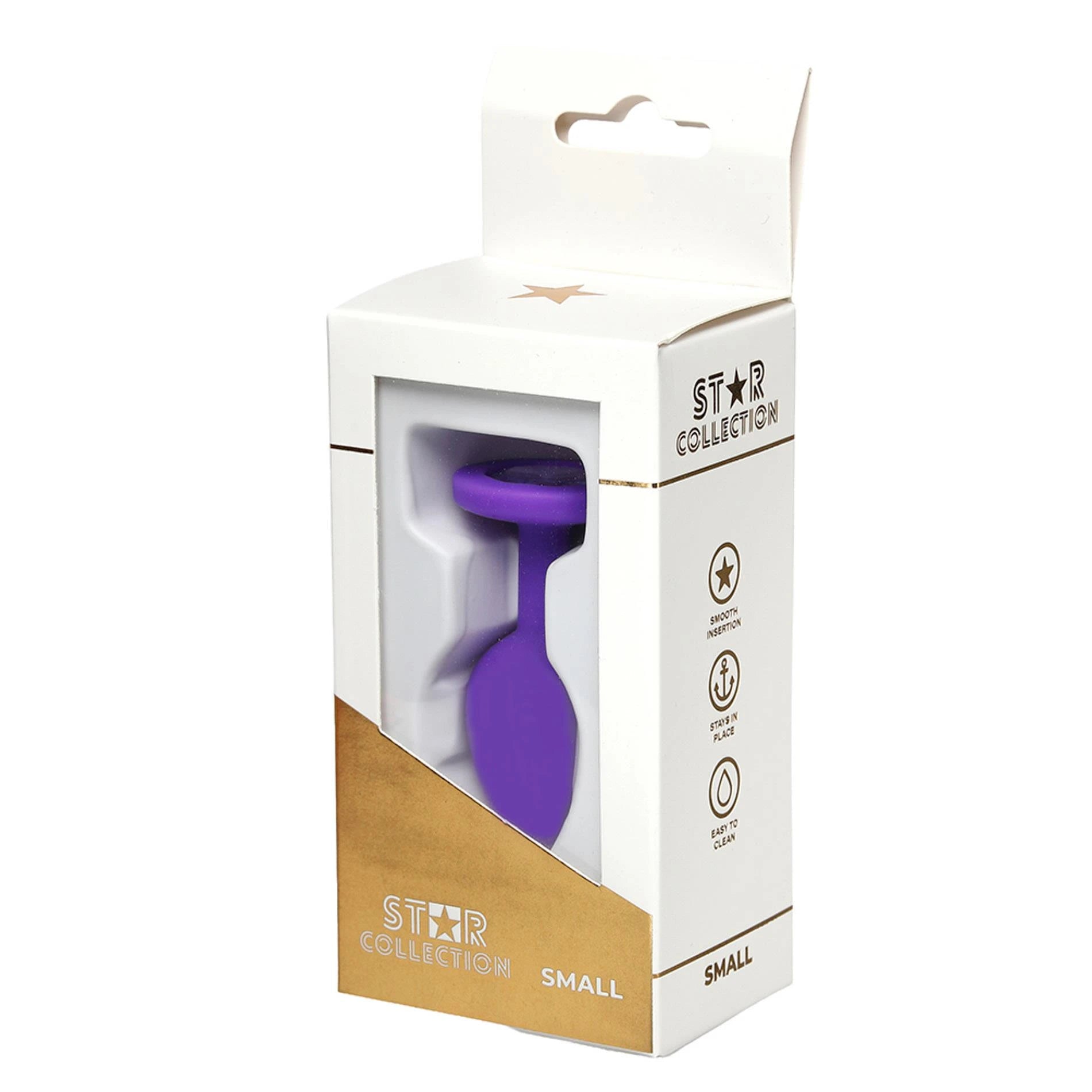 Star Collection - Plug Anal en Silicone Violet S - Pierre Violette
