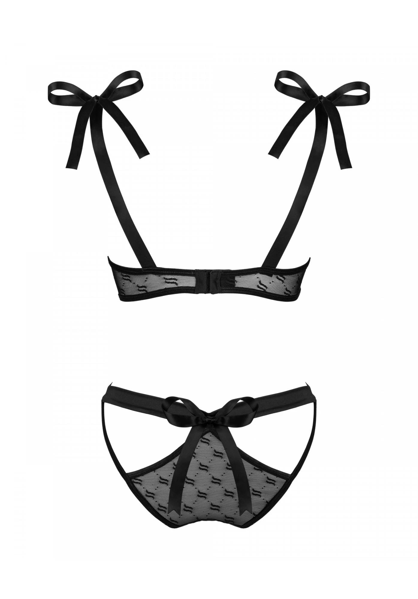 Bielizna-Obsessivia 2-piece set black L/XL