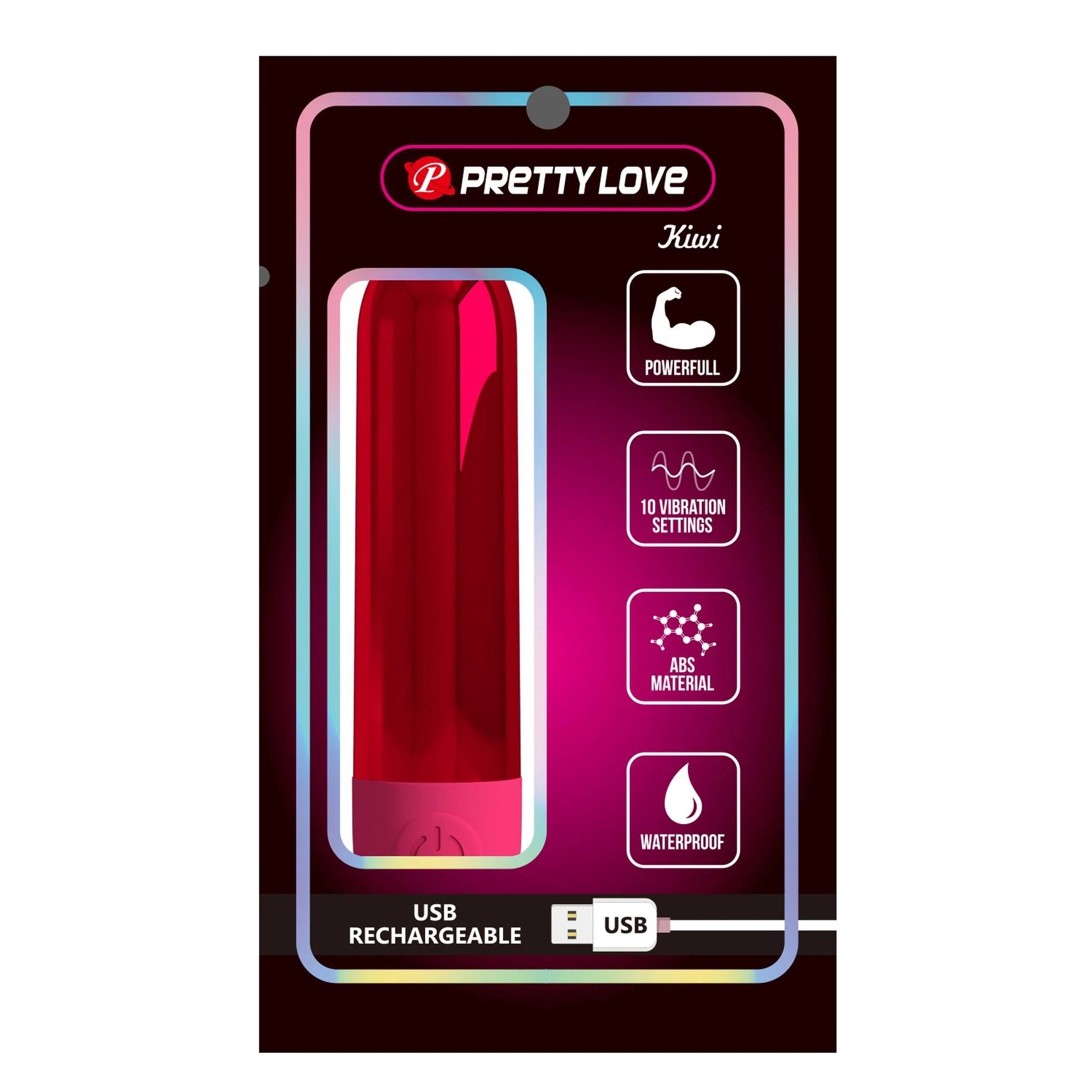 PRETTY LOVE - Kiwi, 10 Vibrations, ABS
