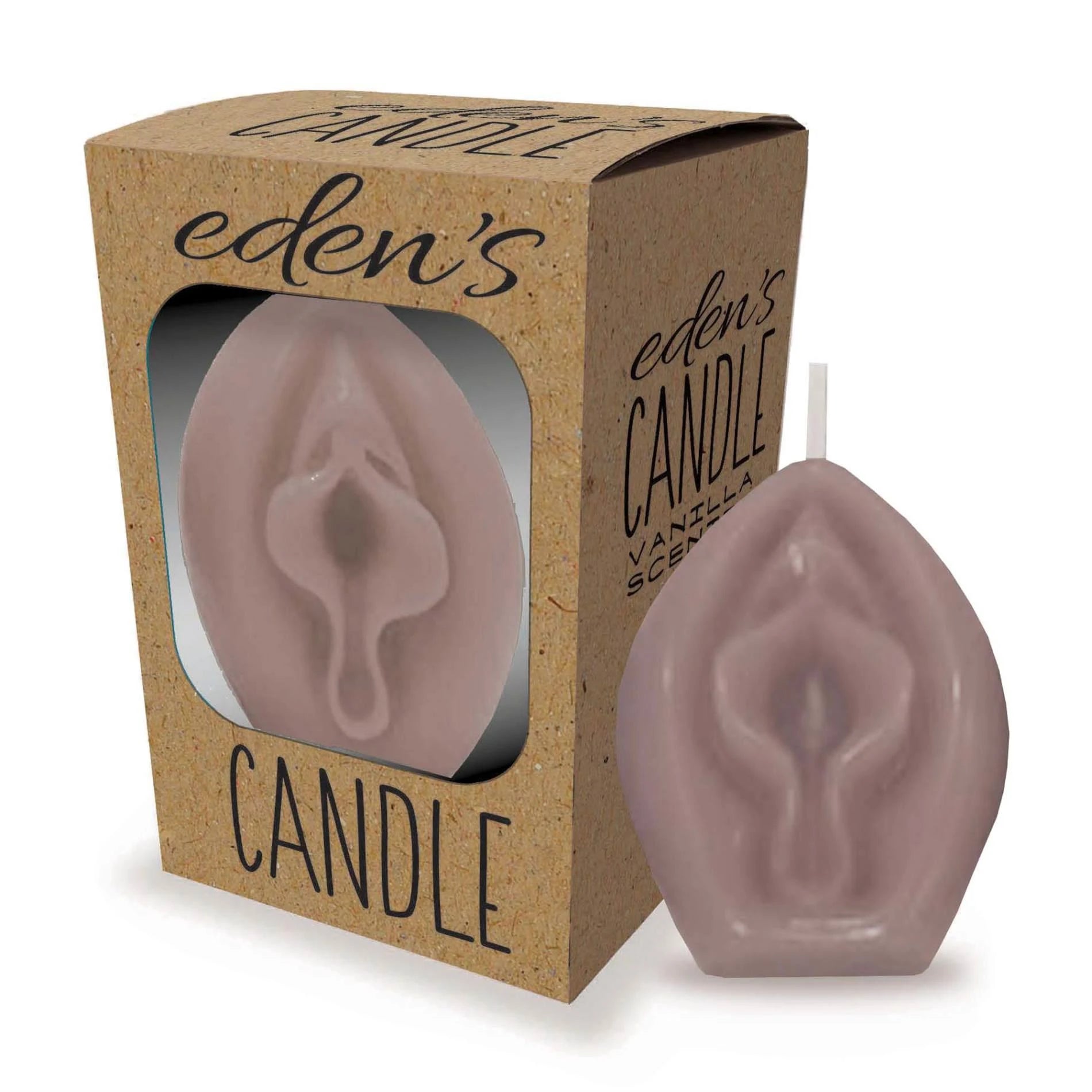 Bougie Eden - Vagin parfumé à la vanille - Taupe