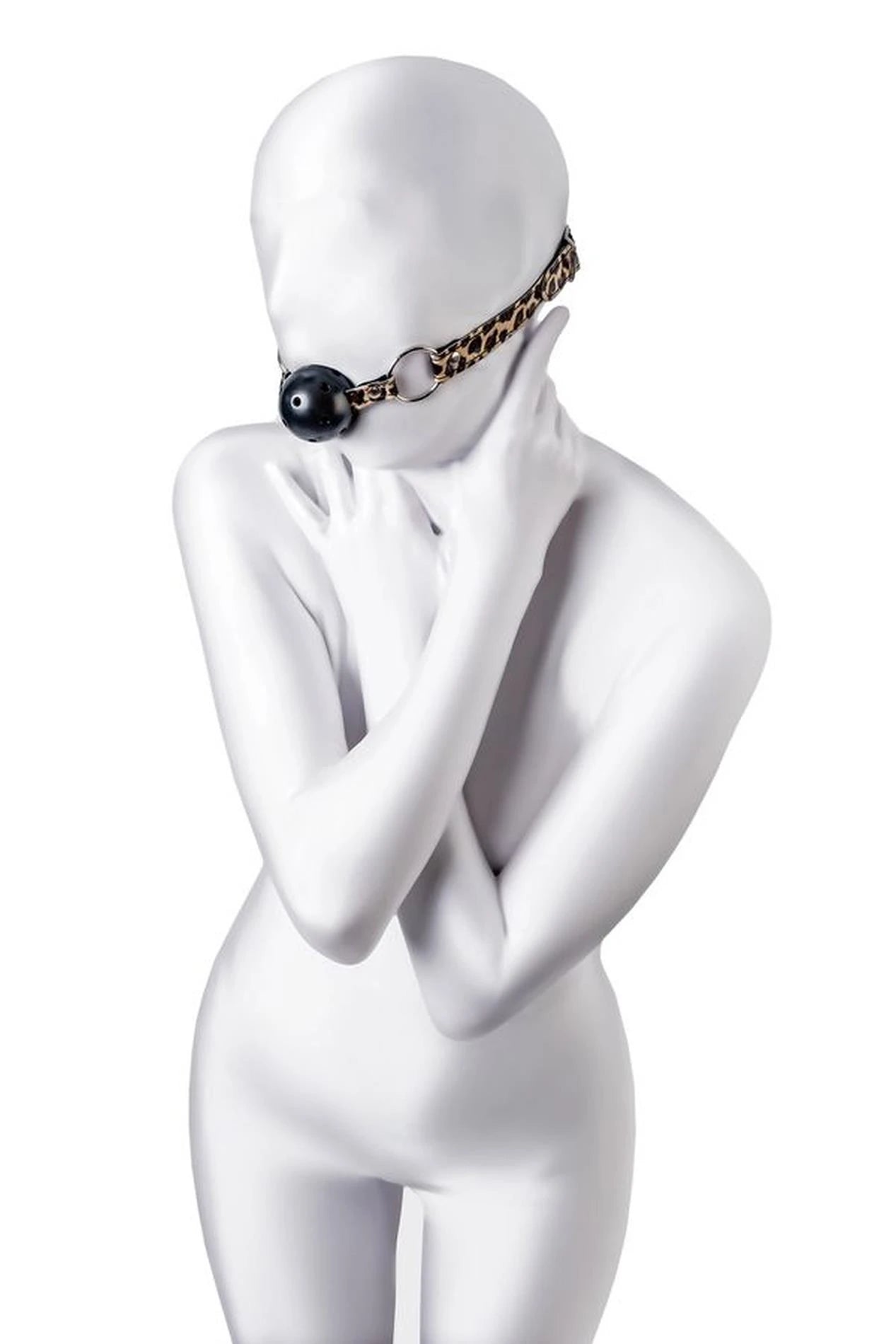 Anonymo gag, ABS plastic, black, 64 cm
