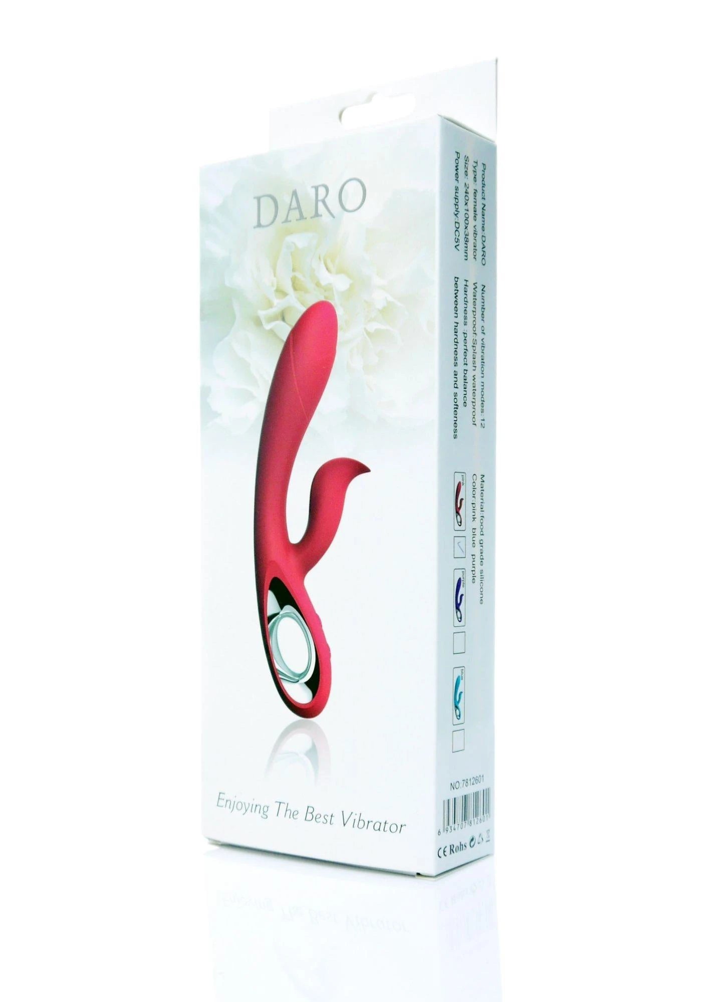 Vibromasseur Daro, 12 fonctions, USB Violet