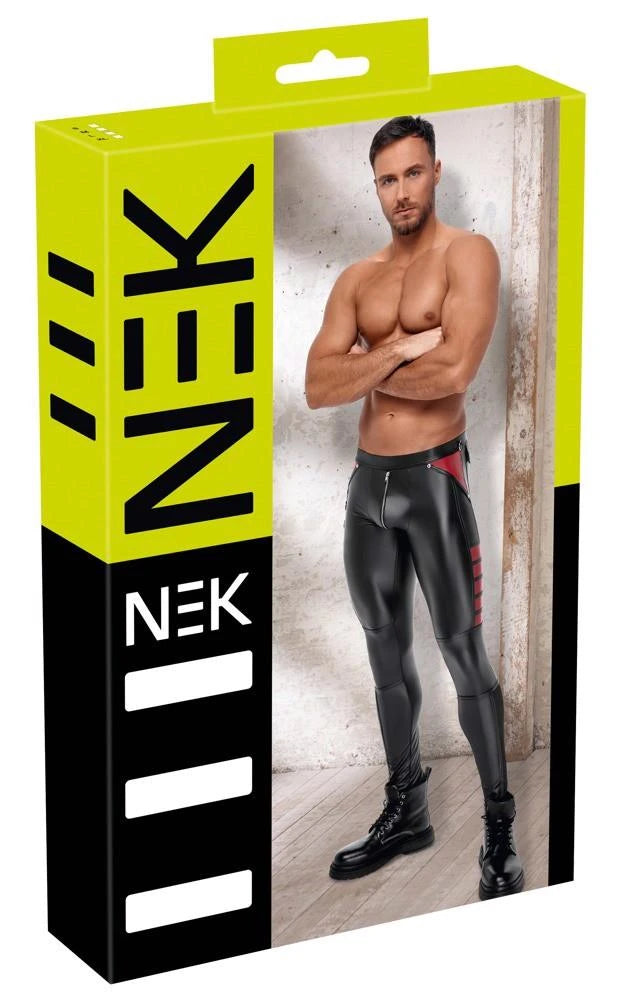 Pantaloni da uomo Nero/Rosso XL