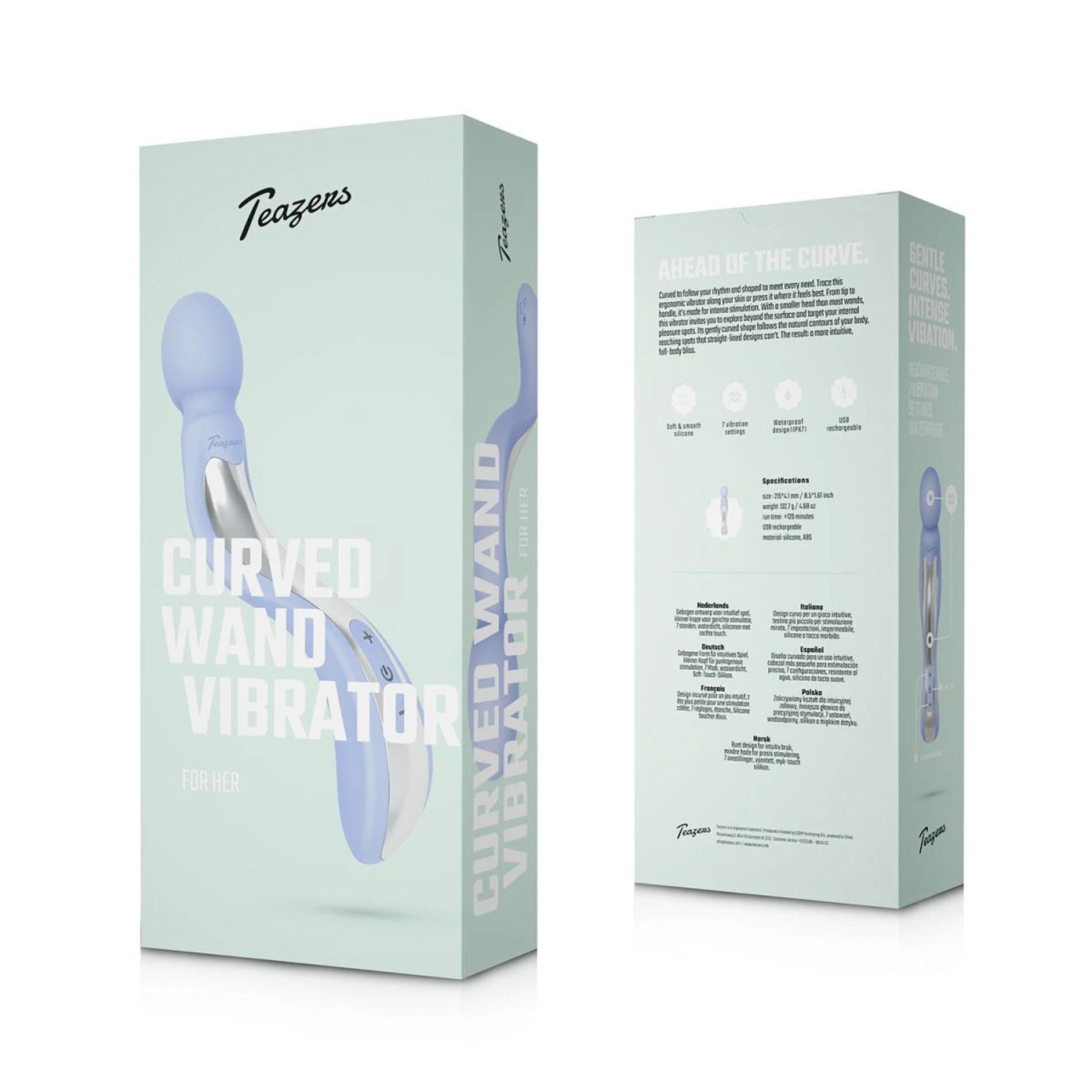 Teazers – Curved Wand Vibrator – Lavender