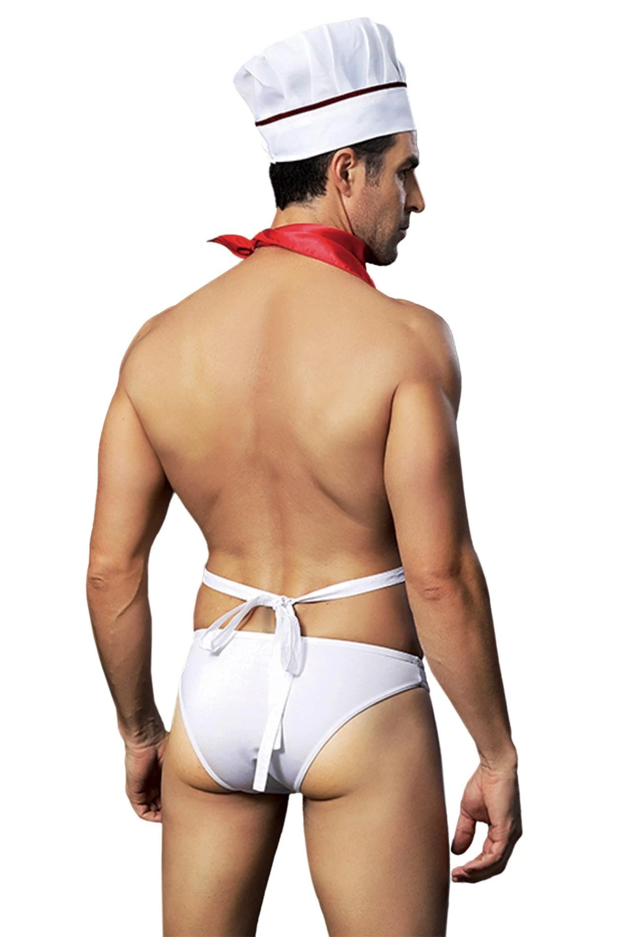 H VÊTEMENT DE CUISINIER 4 PIÈCES BLANC TU (Taille: TU)