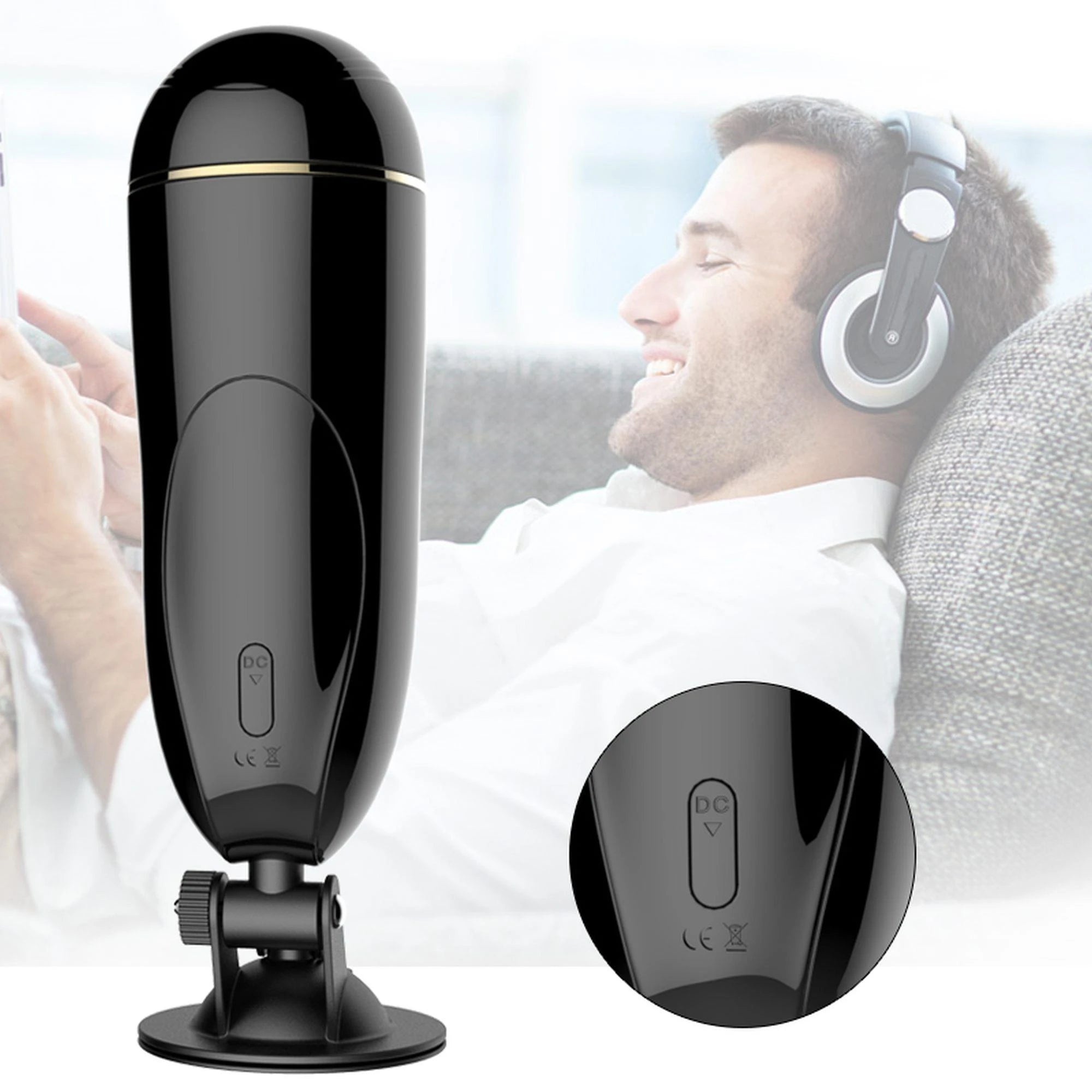 Masturbateur-Godet de Masturbation Vibrant USB 7 + Fonction Interactive / Mode Parler