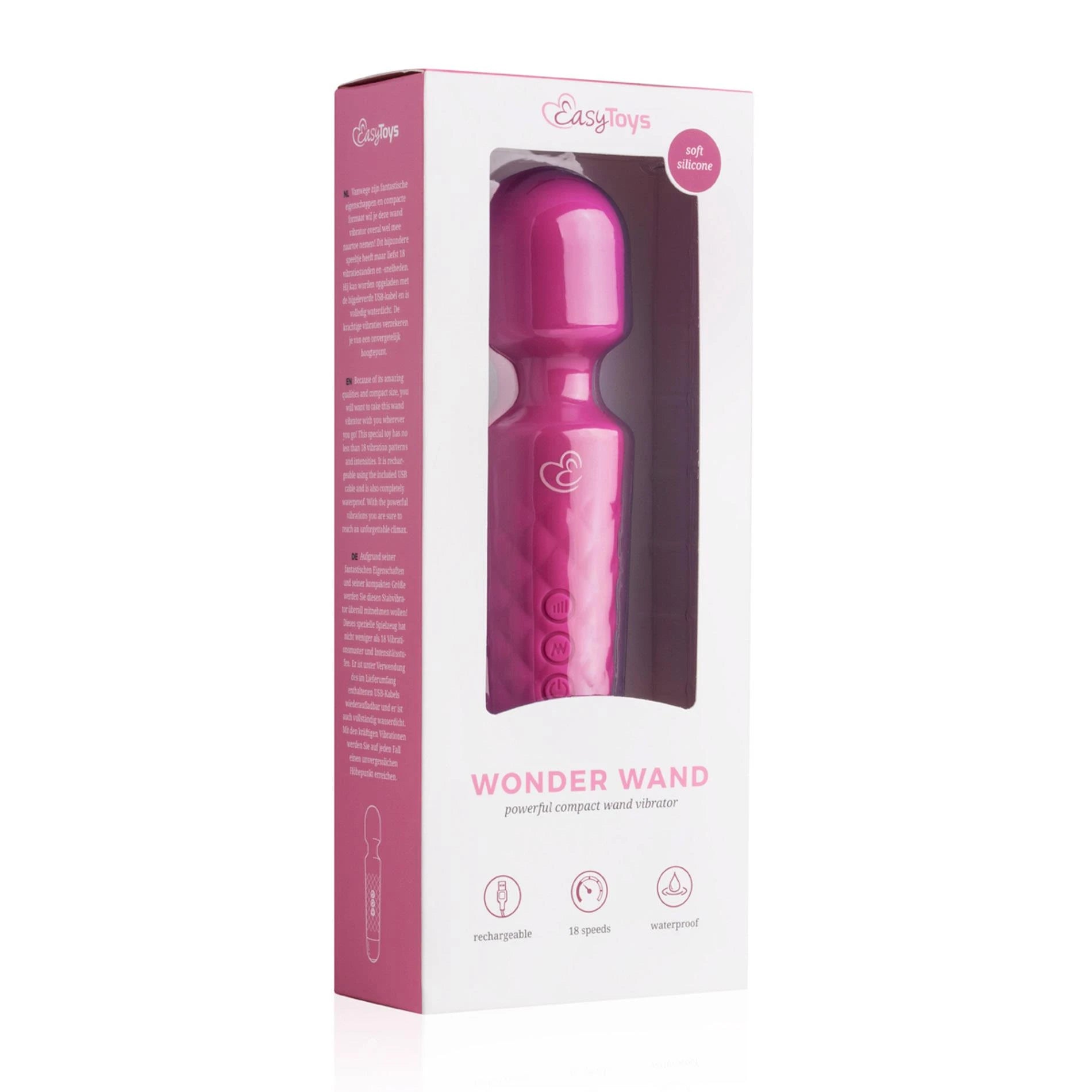 EasyToys Mini Wand Vibrator - Rose