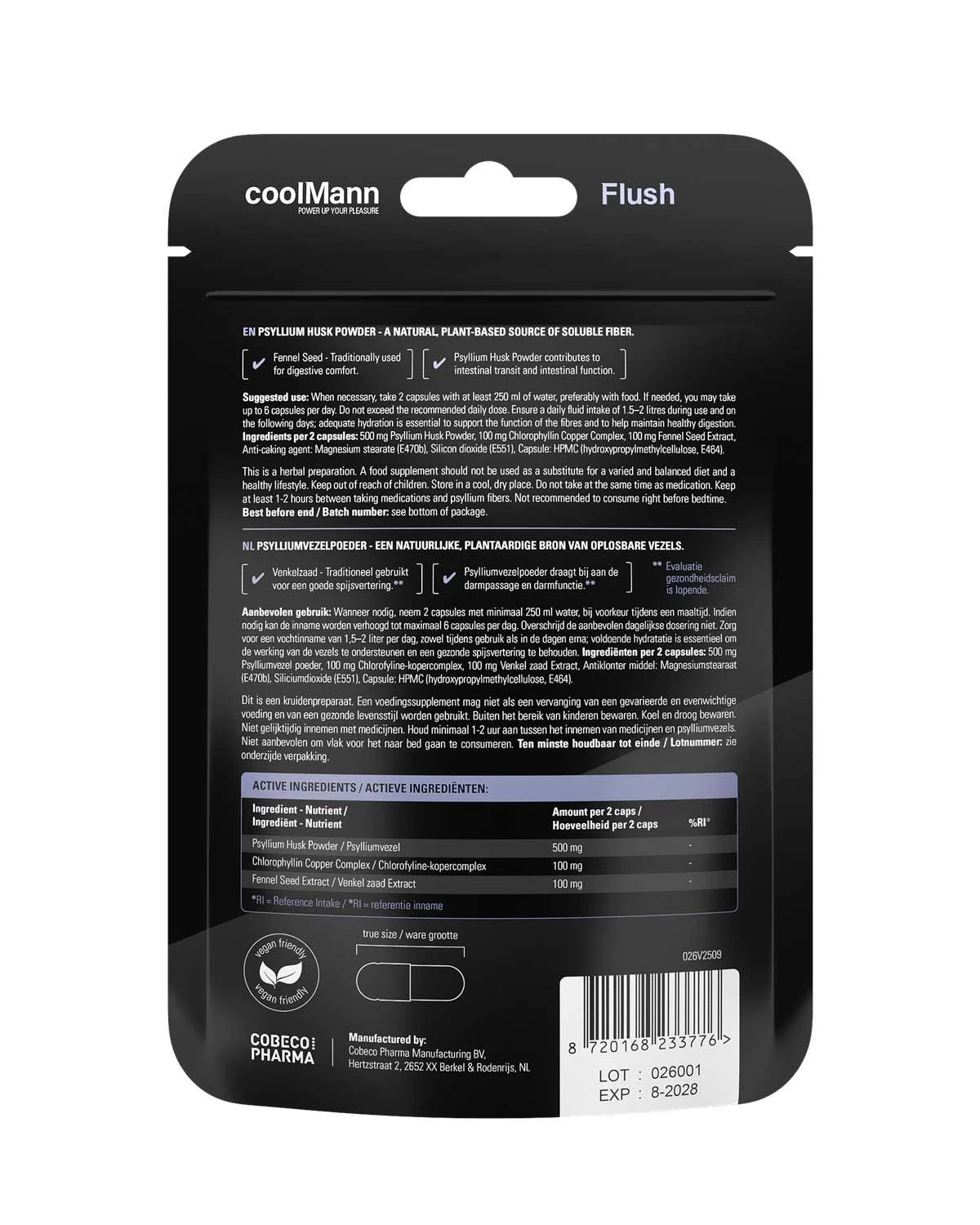 CoolMann FLUSH - 60 capsules