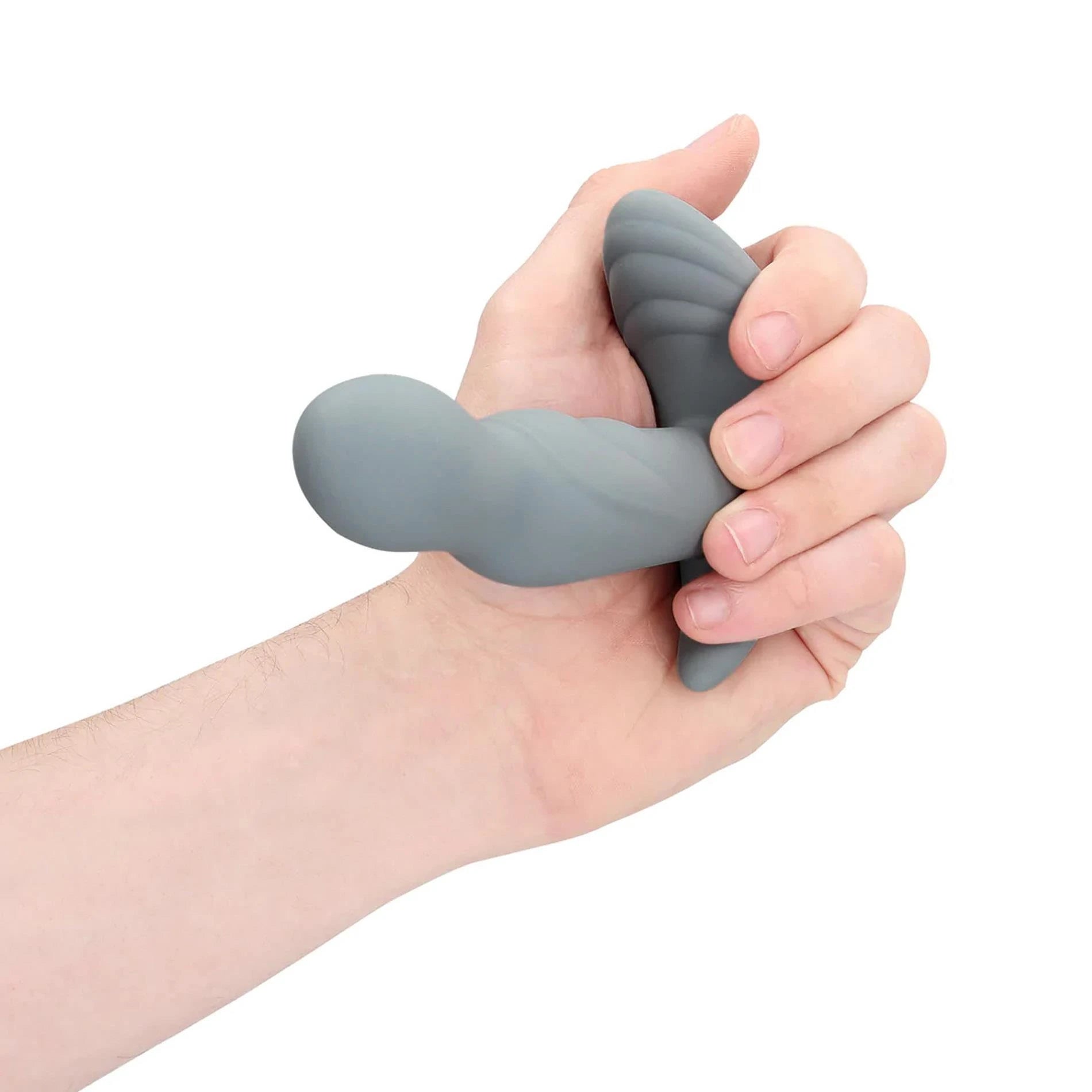 Stimulateur de prostate rotatif avec télécommande - Gris Gotham