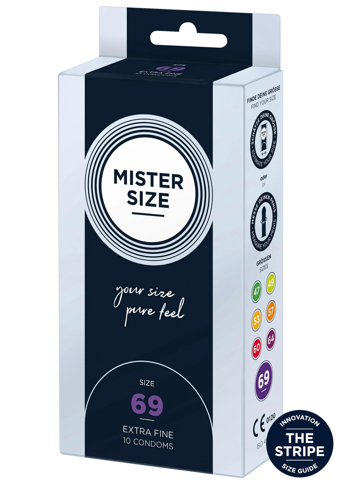 MISTER SIZE 69mm Préservatifs 10 unités Naturel