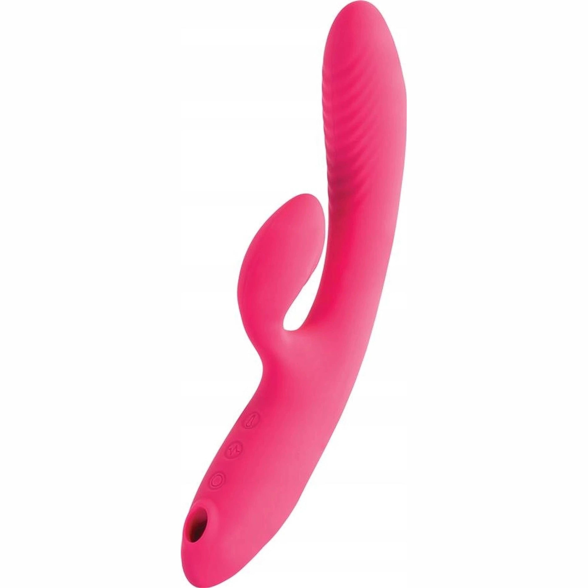 JOS Vibrateur à ondes de succion Enila, silicone, rose, 23 cm