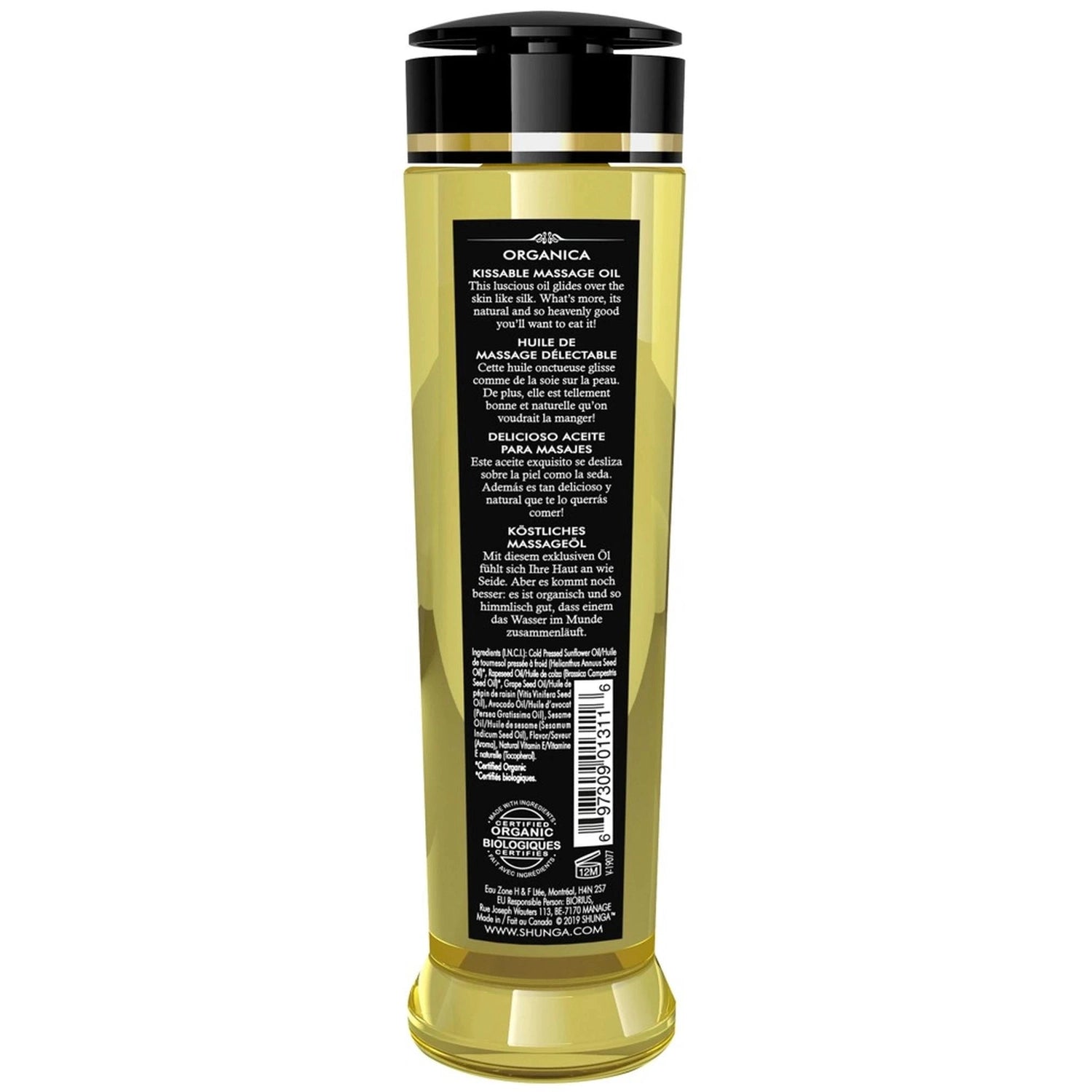 Organic Massage Oil EXOTIC GREEN TEA