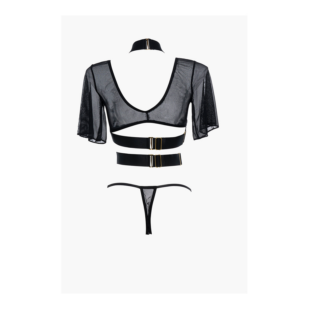 Dreamer - Corset et string - TU - Noir