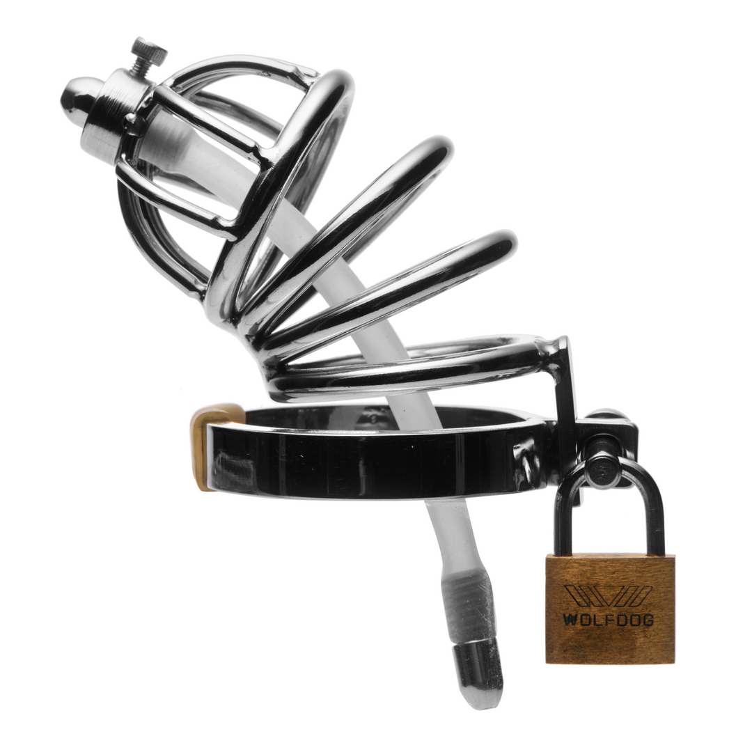 Cage de chasteté en acier inoxydable