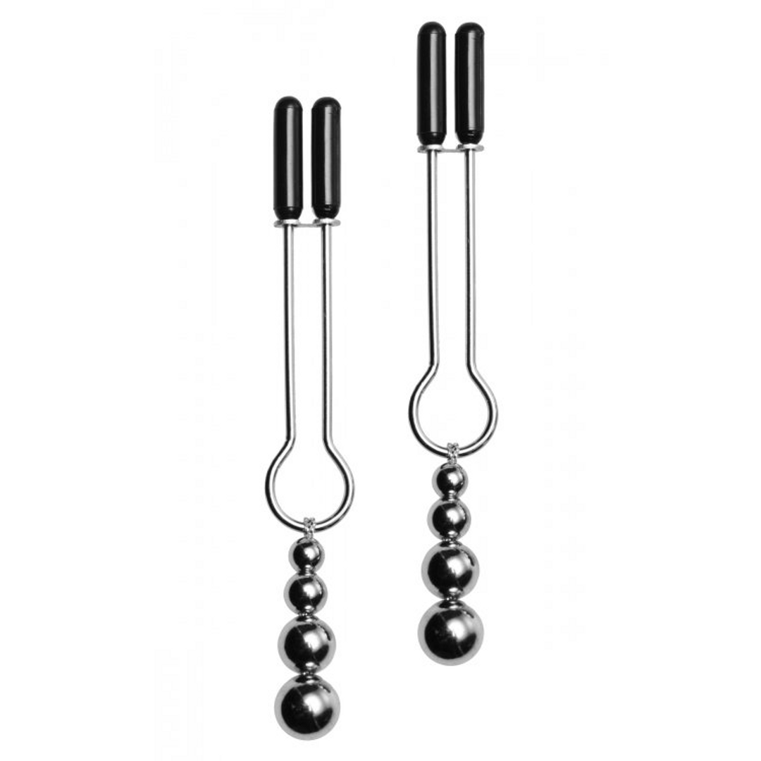 Pince à tétons décorative avec perles triples