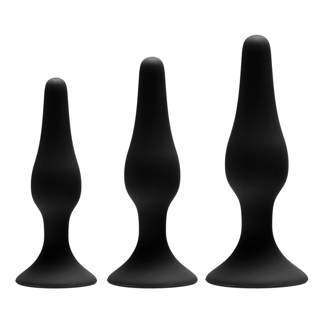 Set de 3 plugs anaux pour débutants