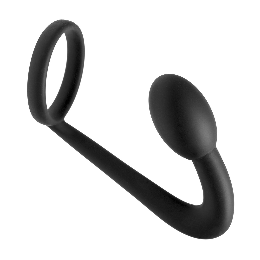 Explorer - Cockring et plug de prostate en silicone