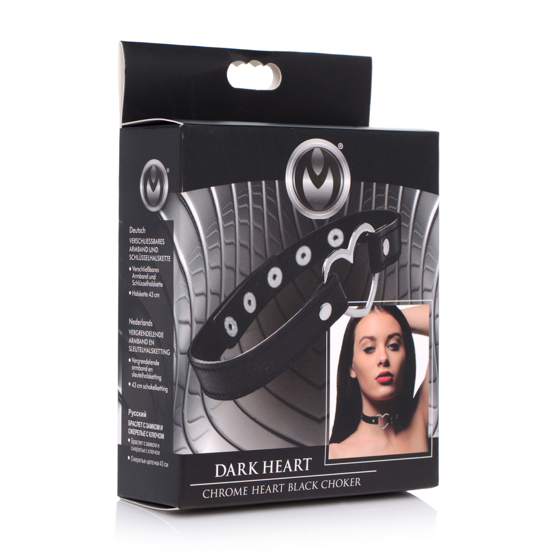 Dark Heart - Ras-de-cou Chrome Heart Noir