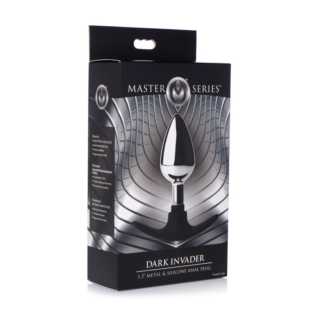 Dark Invader - Plug anal en métal et silicone - Moyen