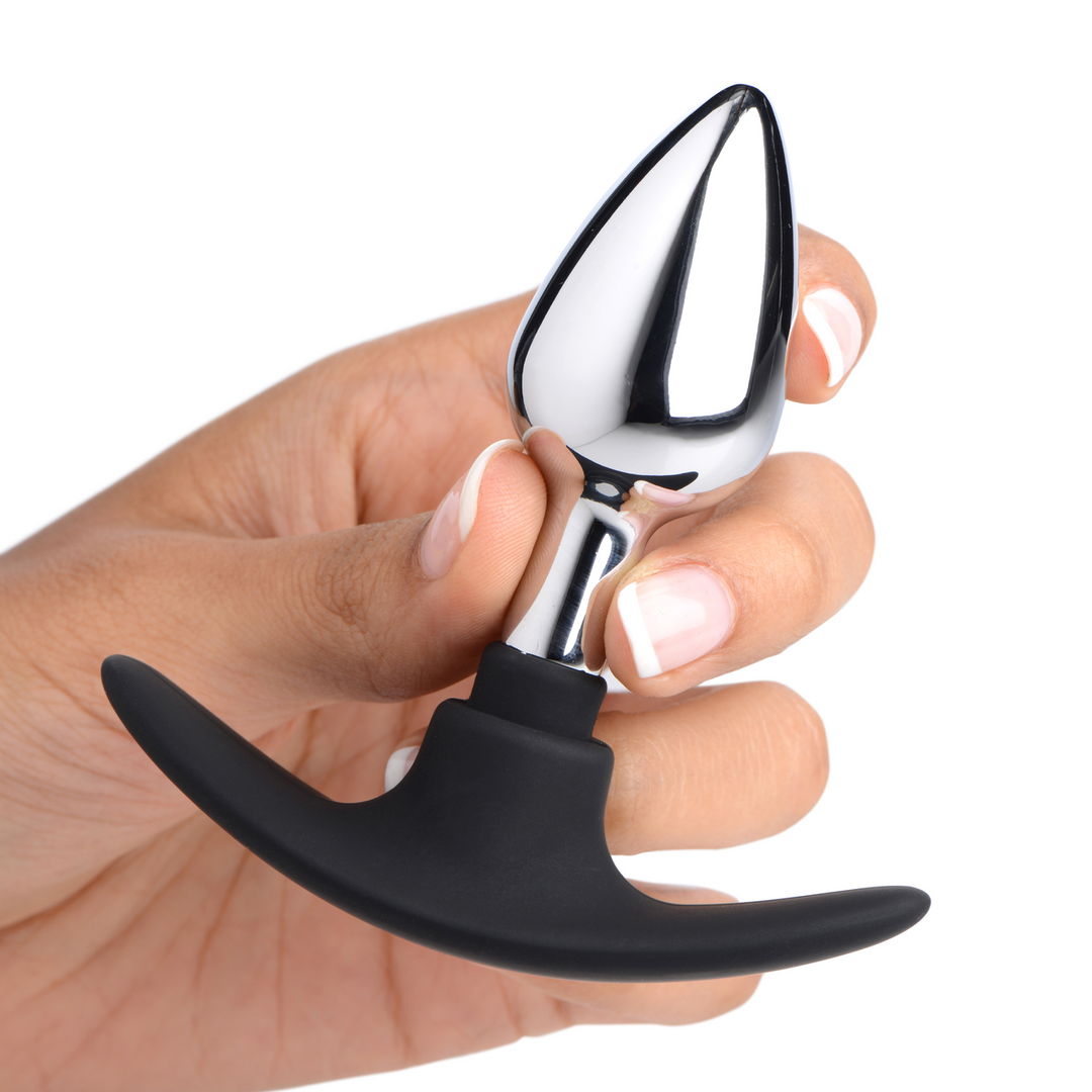 Dark Invader - Plug anal en métal et silicone - Petit