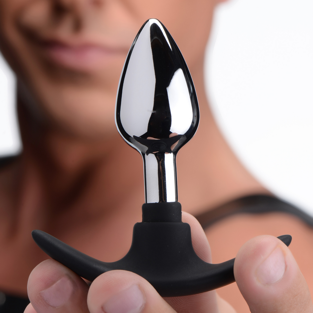 Dark Invader - Plug anal en métal et silicone - Petit