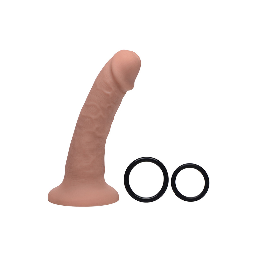 Seducer - Godemichet en silicone avec harnais - 7 / 18 cm