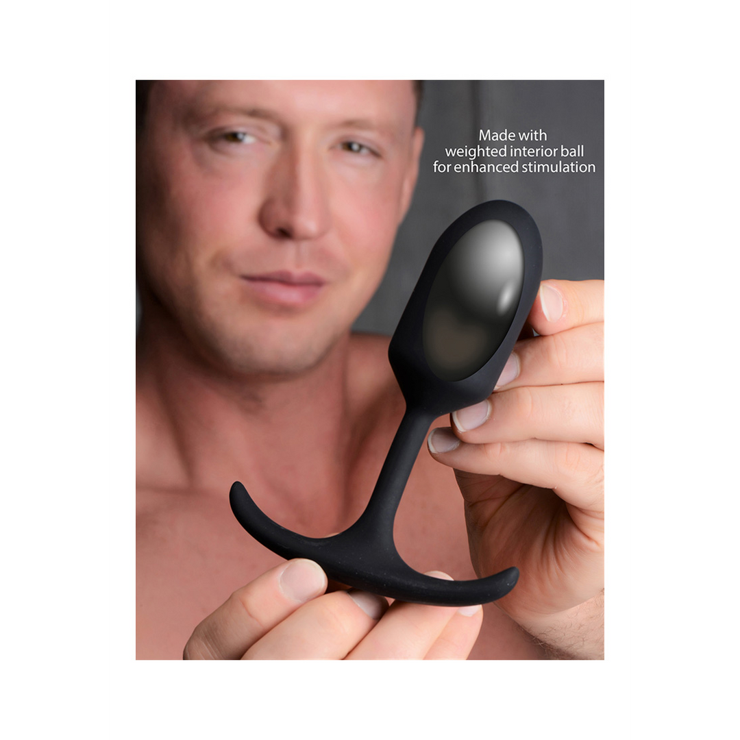 Bouchon anal lesté en silicone de qualité supérieure - Moyen