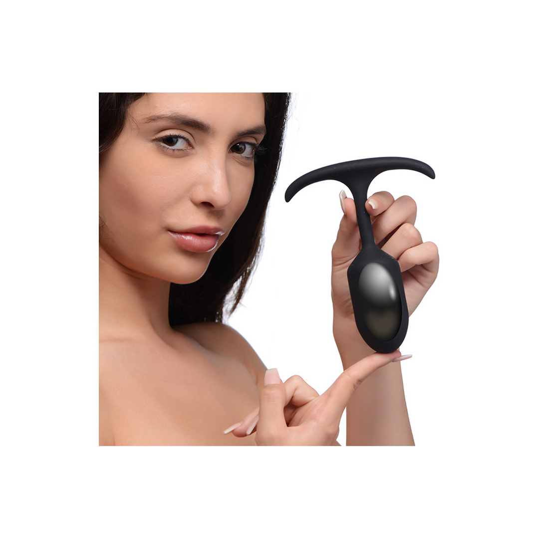 Bouchon anal lesté en silicone de qualité supérieure - Moyen