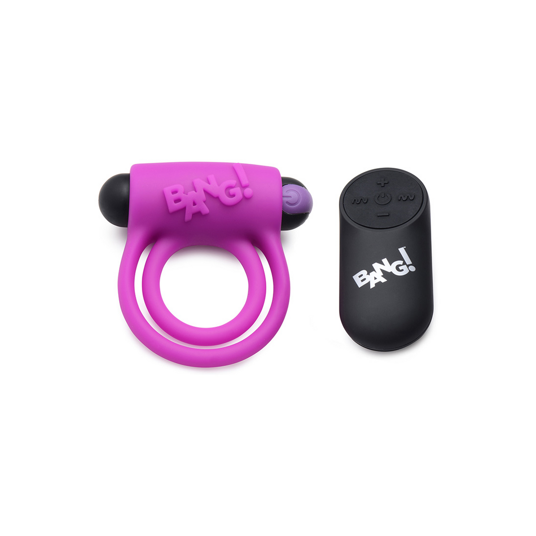 Anneau pénien et balle en silicone avec télécommande