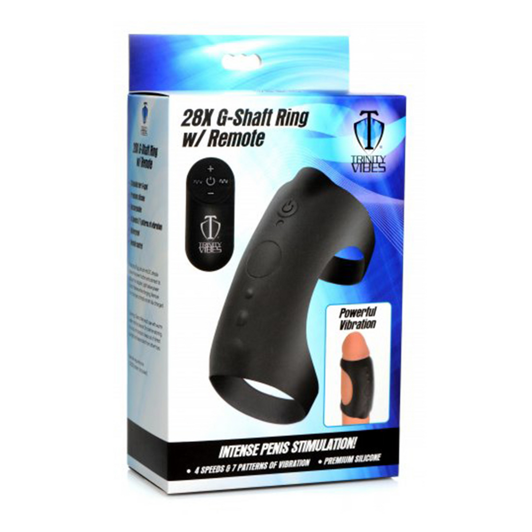 G-Shaft - Cockring en silicone avec télécommande