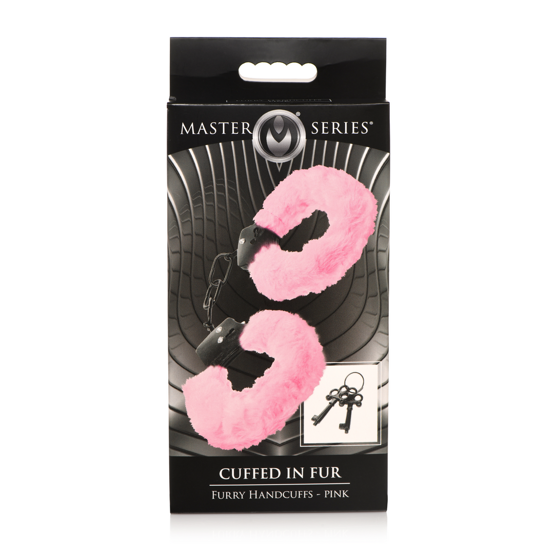 Menottées de fourrure - Menottes en fourrure - Rose