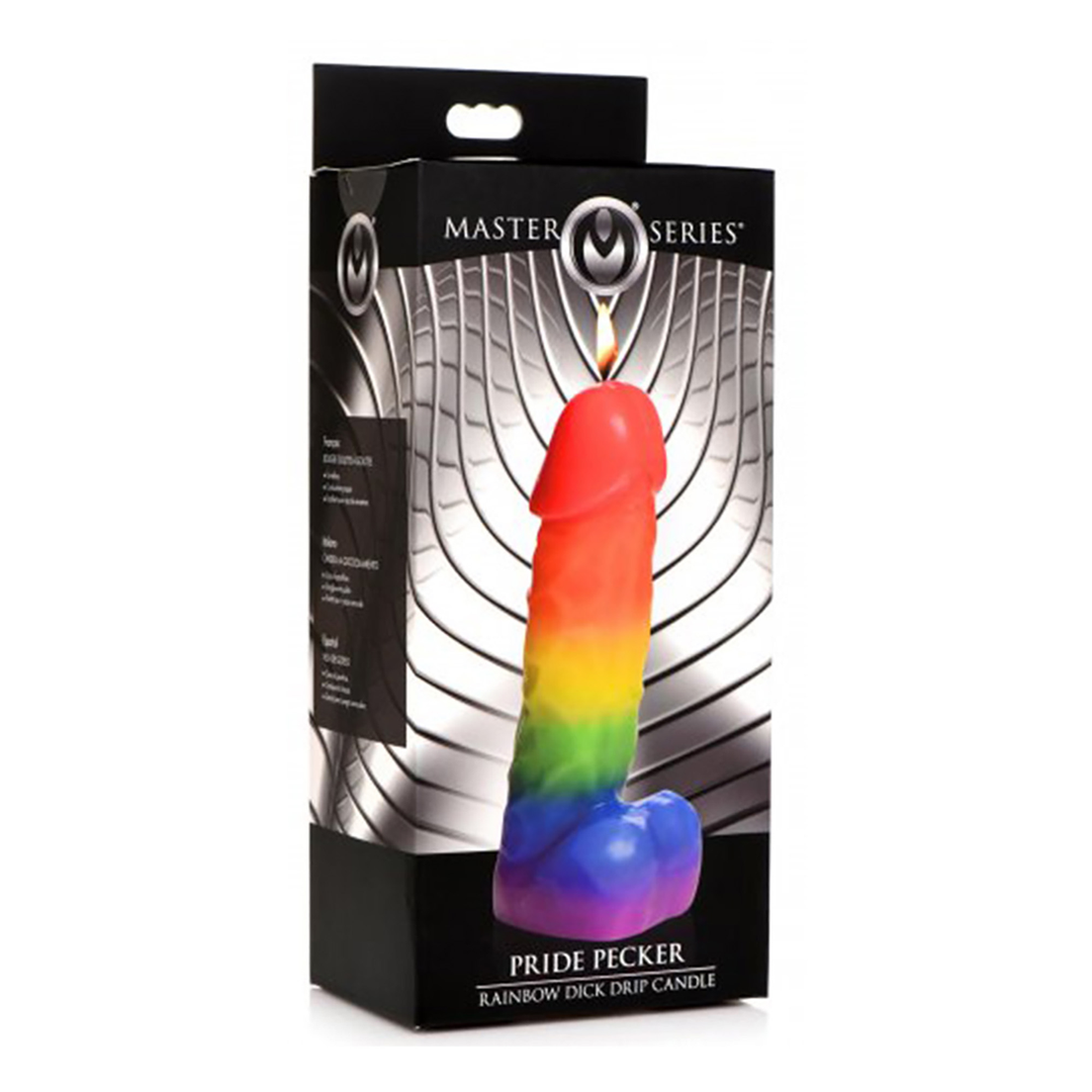 Pride Pecker - Bougie goutte arc-en-ciel