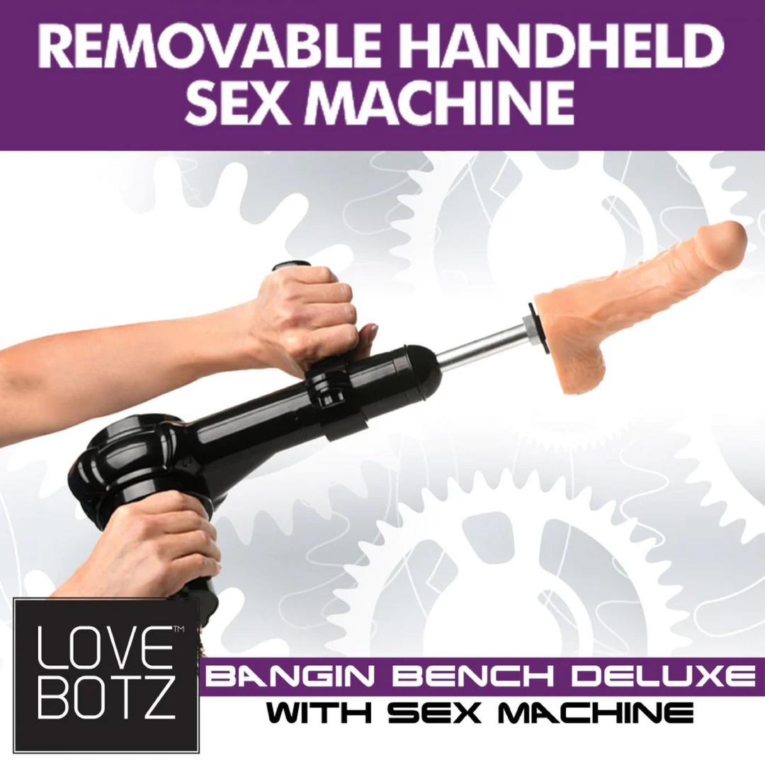 Banc Bangin' Deluxe avec machine à sexe - Noir