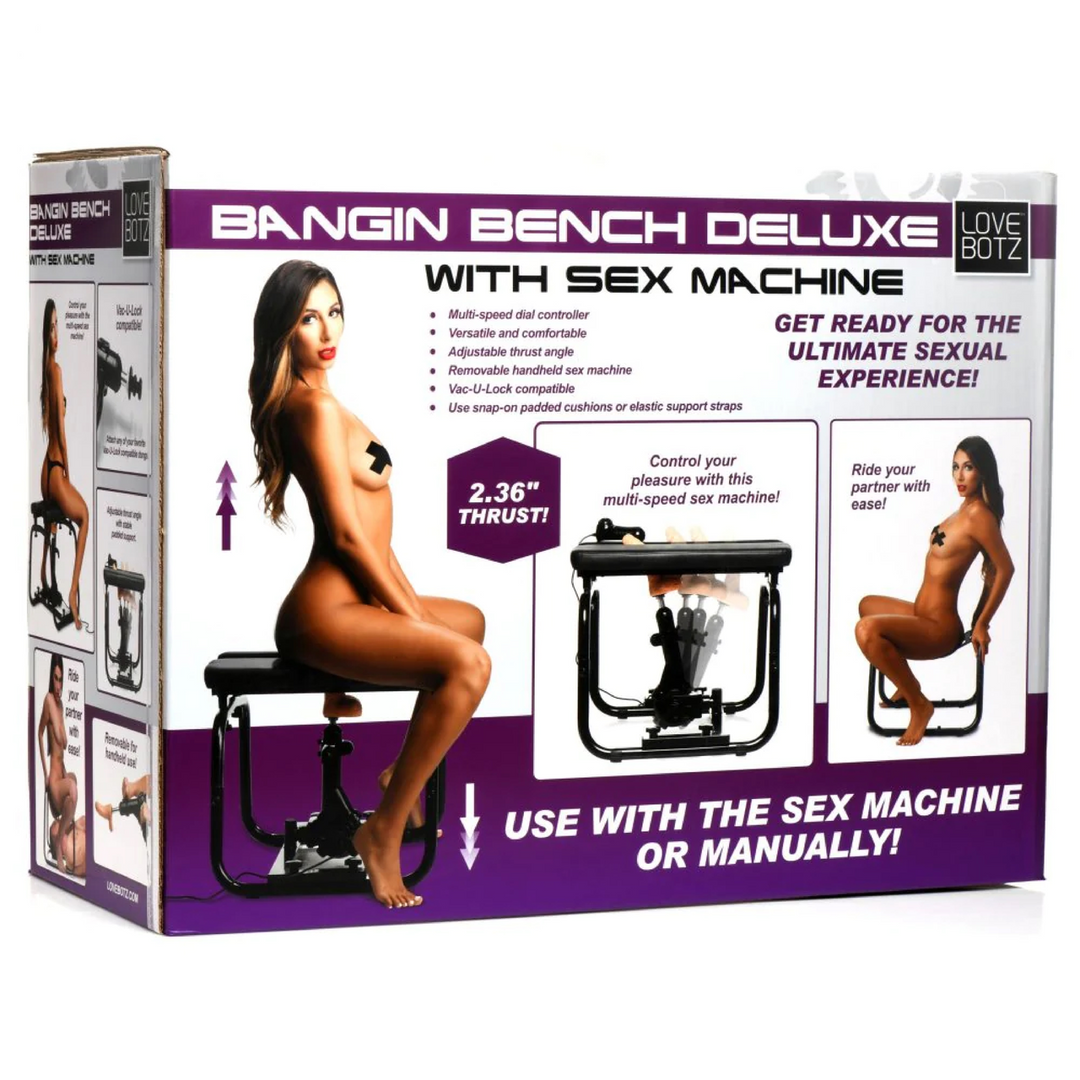 Banc Bangin' Deluxe avec machine à sexe - Noir