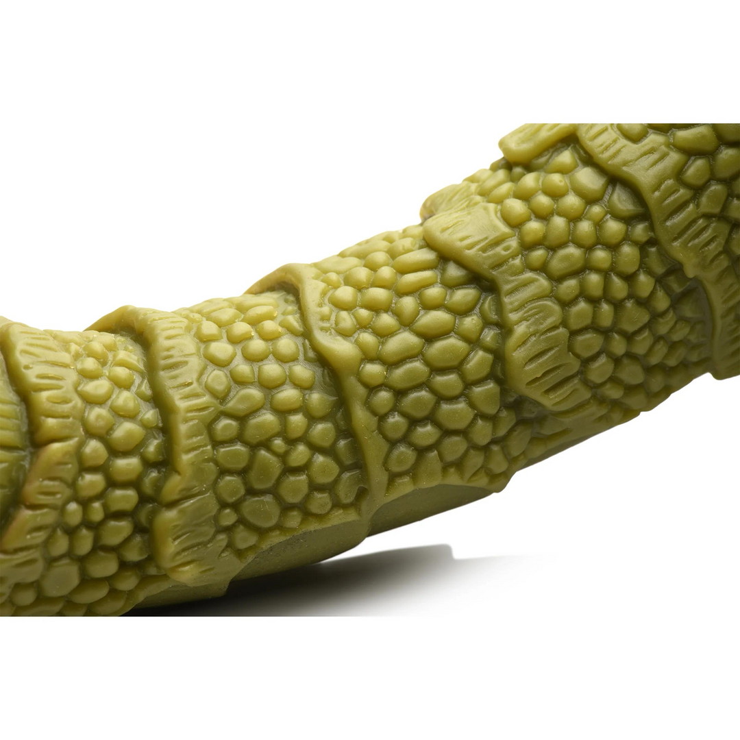 Swamp Monster Scaly Silicone Dildo - Black