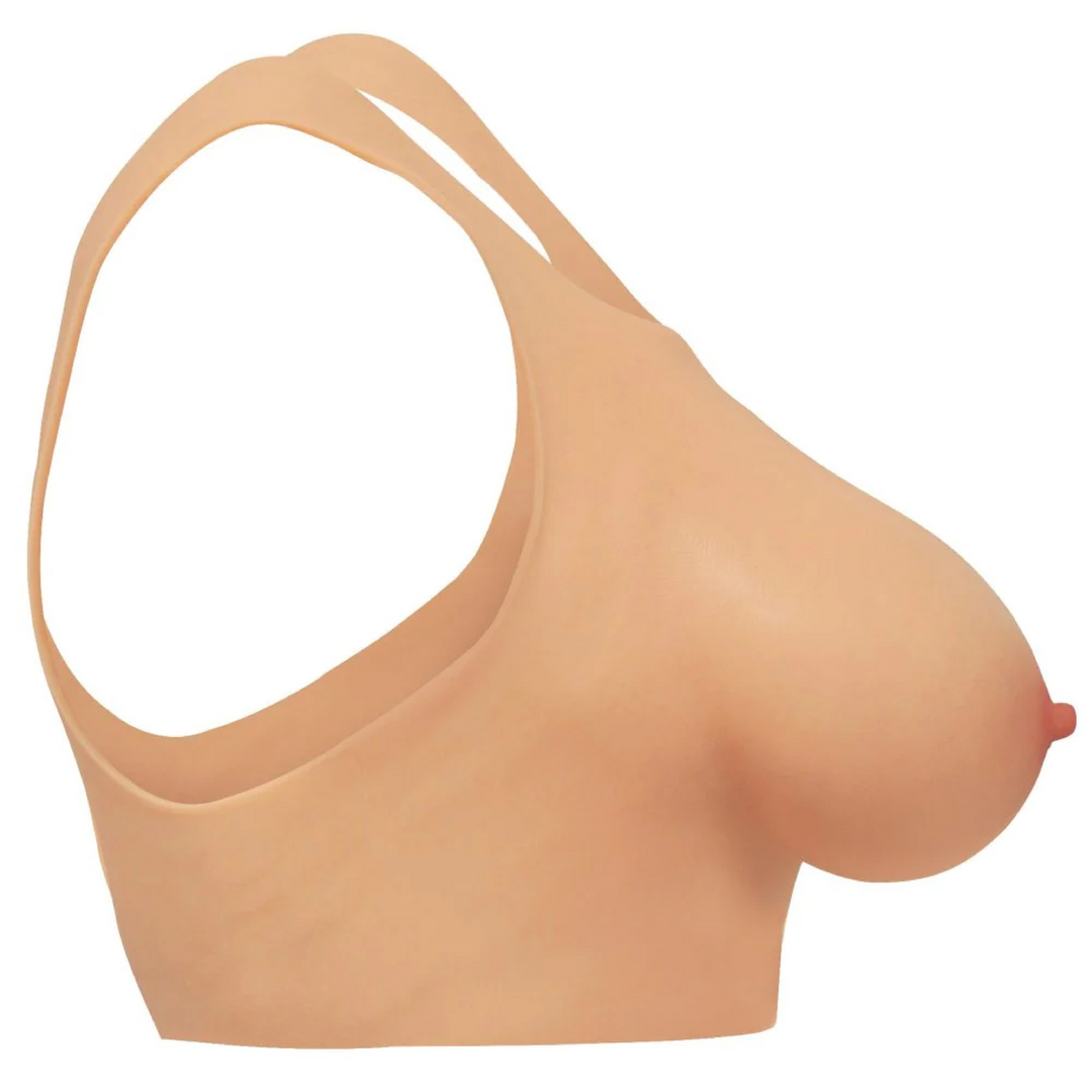 Poitrine en silicone Perky Pair en bonnet D - Couleur chair