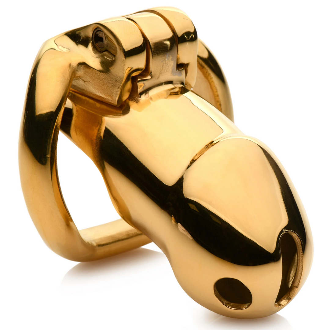 Midas Locking Chastity Cage - Plaqué Or 18 carats - Doré