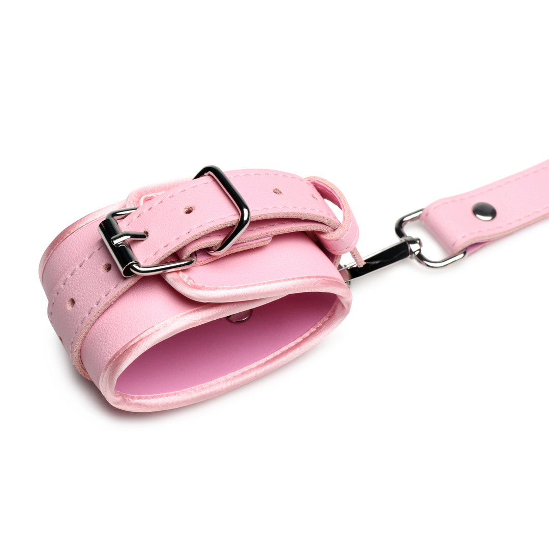 Harnais de soumission à nœuds - M/L - Rose