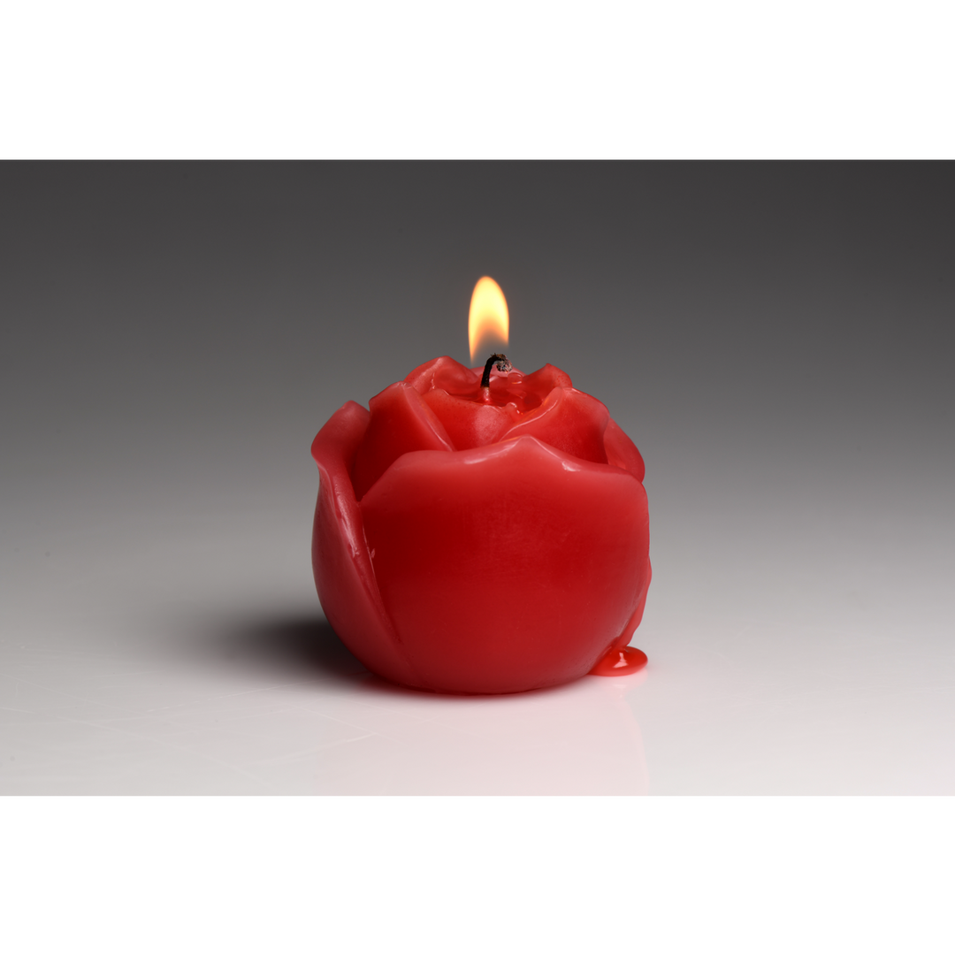Flaming Rose - Drip Candle - Red