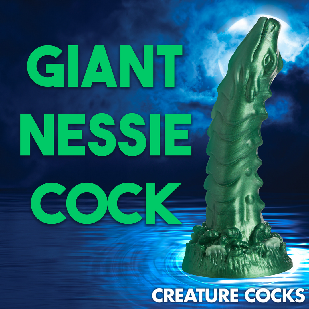 Cockness Monster - Lake Creature Silicone Dildo - Green
