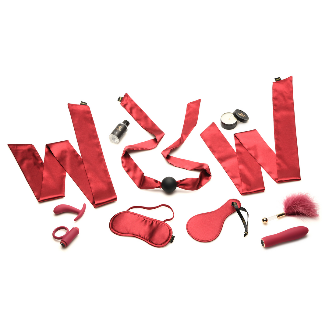 Kit de massage bondage pour amoureux - Rouge